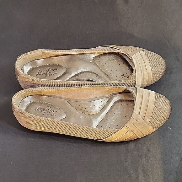 DEXFLEX SPORT ROUND TOE SLIP-ON WOMEN"S FLAT SHOE - Picture 3 of 12